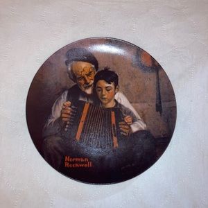Knowles Norman Rockwell Plate "The Music Maker" 1981 Limited Edition